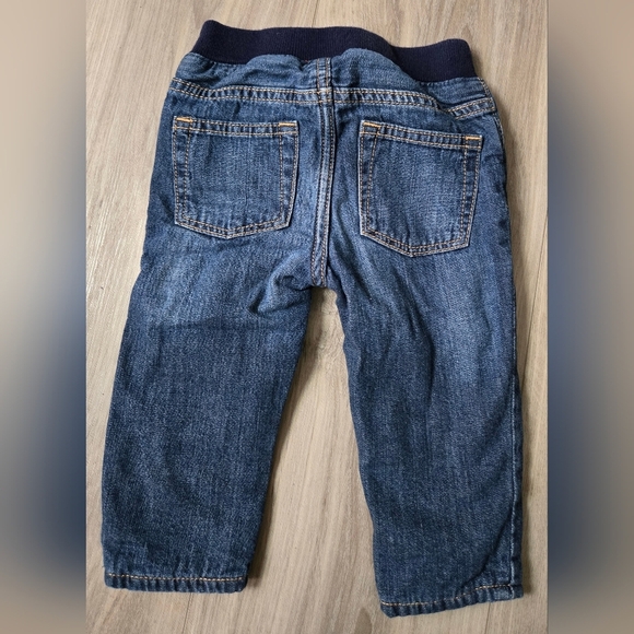 GAP Kids Dark Blue Jeans with Navy Waistband - Picture 2 of 4